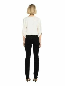 Only Damen Jeans ONLALICIA DOT297 - Straight Fit - Schwarz - Washed Black -JEANS DIRECT Verkäufe 48925 on 3830302 back1 1