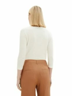 Tom Tailor Damen Langarmshirt BASIC SLUB - Regular Fit -JEANS DIRECT Verkäufe 49023 Tom Tailor 312 10315 1038028 3 1