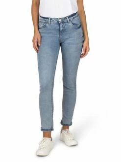 DENIMFY Damen Jeans DFElla Slim Fit -JEANS DIRECT Verkäufe 49192 DFElla D85060BB62416DY light blue denim L117 front