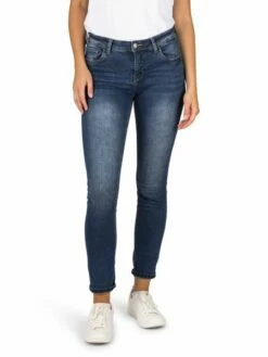 DENIMFY Damen Jeans DFElla Slim Fit -JEANS DIRECT Verkäufe 49192 DFElla D85060BB62416DY middle blue denim M282 front