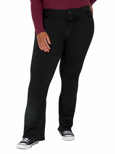 Noisy May Damen Jeans NMSALLIE HW FLARE CURVE - Flare Fit - Schwarz - Black 3 Noisy May Damen Jeans NMSALLIE HW FLARE CURVE - Flare Fit - Schwarz - Black