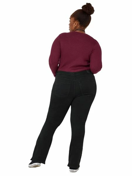 Noisy May Damen Jeans NMSALLIE HW FLARE CURVE - Flare Fit - Schwarz - Black 4 Noisy May Damen Jeans NMSALLIE HW FLARE CURVE - Flare Fit - Schwarz - Black – Bild 2
