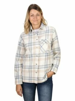 DENIMFY Damen Freizeit Hemd DFIsabella Regular Fit 36 DENIMFY Damen Freizeit Hemd DFIsabella Regular Fit -JEANS DIRECT Verkäufe 49248 02 DFIsabella D70052R11152ADY offwhite birch beige morning fog blue front