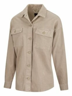 DENIMFY Damen Hemdjacke DFSophia Oversize Fit 27 DENIMFY Damen Hemdjacke DFSophia Oversize Fit -JEANS DIRECT Verkäufe 49260 05 DFSophia D60002Z11048CDY light sand front1