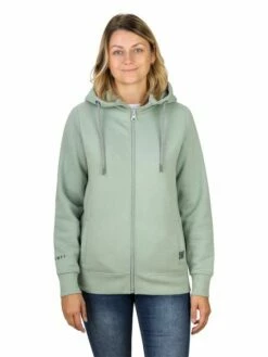 DENIMFY Kapuzenjacke Damen DFClara Regular Fit -JEANS DIRECT Verkäufe 49270 02 DFClara D10606BBA02711ADY jadeite green front