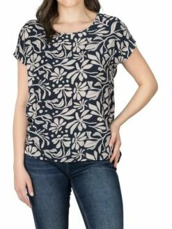 DENIMFY Bluse Damen DFJule Regular Fit 30 DENIMFY Bluse Damen DFJule Regular Fit -JEANS DIRECT Verkäufe 49370 01 DFJule D73781Z10978ADY flowers old navy light sand front 2