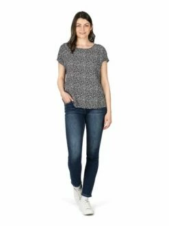 DENIMFY Bluse Damen DFJule Regular Fit 26 DENIMFY Bluse Damen DFJule Regular Fit -JEANS DIRECT Verkäufe 49370 04 DFJule D73781Z10978ADY mille fleurs black white front