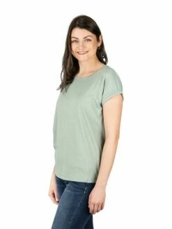 DENIMFY Tshirt Damen Baumwolle Regular Fit DFSophie -JEANS DIRECT Verkäufe 49395 03 DFSophie D12241Z02460ADY jadeite green site