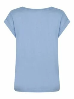 DENIMFY Tshirt Damen Baumwolle Regular Fit DFSophie -JEANS DIRECT Verkäufe 49395 06 DFSophie D12241Z02460ADY bright sky blue Ru ck