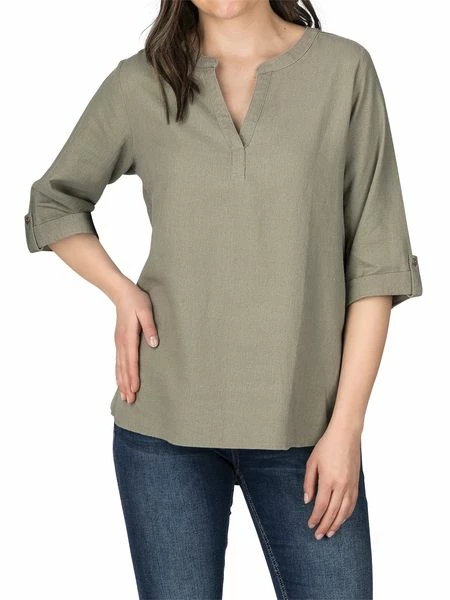 DENIMFY Leinenbluse Damen Regular Fit DFSara 11 DENIMFY Leinenbluse Damen Regular Fit DFSara – Bild 9