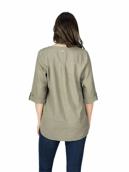 DENIMFY Leinenbluse Damen Regular Fit DFSara 13 DENIMFY Leinenbluse Damen Regular Fit DFSara – Bild 11