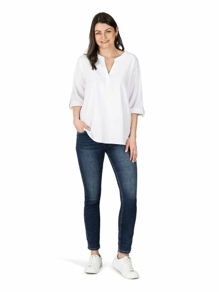 DENIMFY Leinenbluse Damen Regular Fit DFSara 21 DENIMFY Leinenbluse Damen Regular Fit DFSara – Bild 19