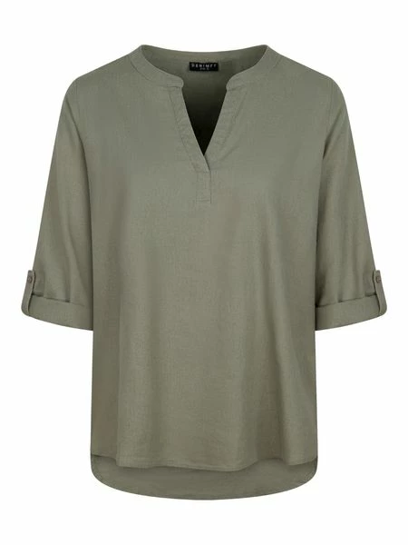 DENIMFY Leinenbluse Damen Regular Fit DFSara 15 DENIMFY Leinenbluse Damen Regular Fit DFSara – Bild 13